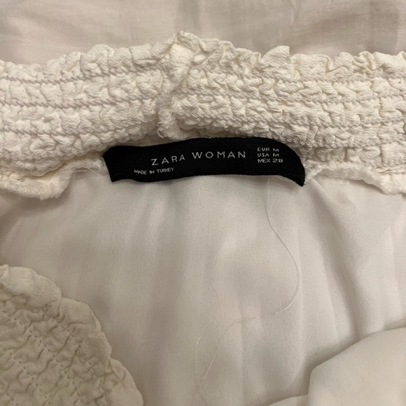 Zara White Off the Shoulder Top - Picture 3 of 3